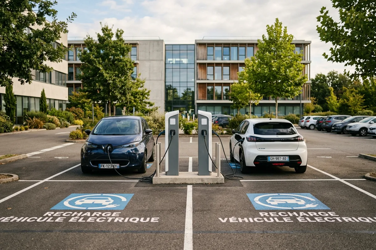Installation de bornes de recharge pour flotte d'entreprise à Saint-Gaudens
